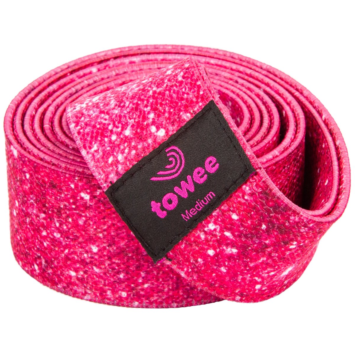 Textilní odporová guma extra long Glitter - střední odpor